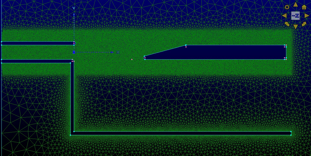 Malla estructurada Pointwise — densificación bisel